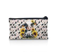 SdetYuia Astuccio per matite per bambini con fiori di Corgi, per ragazze e ragazzi, grazioso astuccio per 4, 5, 6, per bambini, per adulti e donne, astuccio per trucchi per tutti i giorni, Striscia di