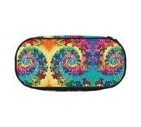 SdetYuia Astuccio portamatite con stampa di orso del Ringraziamento che balla, piccolo astuccio multiuso, astuccio organizer portatile, astuccio portamatite, Multicolore, 8.3"x3.7"x2", Astuccio