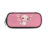 SdetYuia Astuccio speciale per bambini con stella di polpo per ragazze e ragazzi, grazioso astuccio con griglia visibile, per 2° e 3° bambino, portamonete per forniture scolastiche, Axolotl,