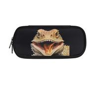 SdetYuia Cool Lizard Astuccio portapenne grande capacità portapenne estetico per ragazzi ragazze bambini cancelleria scuola astuccio multifunzione con cerniera studenti universitari regali, Lucertola