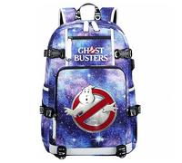 SdetYuia Ghostbusters - Borsa per libri con porta di ricarica USB, zaino in tela resistente all'acqua, borsa da viaggio leggera per esterni, Stile 10, 17inch