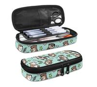 SdetYuia Olio su Tela Panda Matita caso Matita Holder caso Matita Pouch Pencil case Organized Pencil case Travel Pen case Big Pencil Pouch, Lontra e Pesce, 8.8"x1.7"x4.1", Set di zaini per la scuola