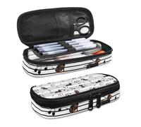 SdetYuia Olio su Tela Panda Matita caso Matita Holder caso Matita Pouch Pencil case Organized Pencil case Travel Pen case Big Pencil Pouch, Cucciolo canto, 8.8"x1.7"x4.1", Set di zaini per la scuola