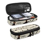 SdetYuia Olio su Tela Panda Matita caso Matita Holder caso Matita Pouch Pencil case Organized Pencil case Travel Pen case Big Pencil Pouch, Musica per Cuccioli, 8.8"x1.7"x4.1", Set di zaini per la