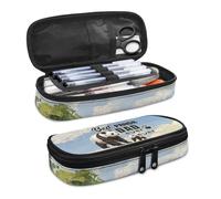 SdetYuia Olio su Tela Panda Matita caso Matita Holder caso Matita Pouch Pencil case Organized Pencil case Travel Pen case Big Pencil Pouch, Olio su Tela Panda, 8.8"x1.7"x4.1", Set di zaini per la