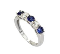 SDEWFFWSA Anello da donna con stella a cinque punte di lusso, anello semplice ed elegante, texture premium, anello da indossare tutti i giorni, 9, Metallo, Non pietra preziosa