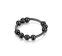 SDEWFFWSA Perline in acciaio indolore Anelli di ansia per le donne Stress Relief Fidget Anelli Uomini Stile Semplice Moda Gioielli Accessori, 6