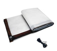 SDFGHJKB Telone Trasparente per Esterno 3x5m, Teloni Trasparente per Gazebo, Telo Trasparente Occhiellato, Teloni Impermeabili Trasparenti, Resistente alle Intemperie