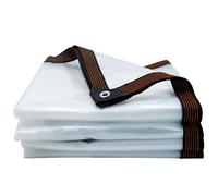 SDFGHJKB Teloni Impermeabili Trasparenti 3x5.5m, Telone Plastica Trasparente per Esterno, Telo Trasparente Occhiellato, Telo Trasparente per Veranda, Pieghevoli Resistente alle