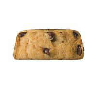 SDFHU Astuccio per adulti con stampa di biscotti al cioccolato, astuccio versatile con cerniera, astuccio multifunzionale con cerniera, Argento, Taglia unica