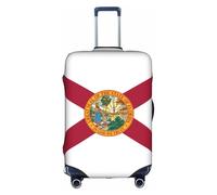 Sdfhu Bandiera della Florida Stampa Unica Copertura Bagagli Da Viaggio Lavabile Anti Graffio Valigia Protector per Vacanza, bianco, Small