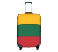 Sdfhu Bandiera della Lituania Stampa Unica Copertura Bagagli Da Viaggio Lavabile Anti Graffio Valigia Protector per Vacanza, bianco, Small