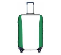 Sdfhu Bandiera della Nigeria Stampa Unica Viaggio Bagagli Copertura Lavabile Anti Graffio Valigia Protector per Vacanza, bianco, Small