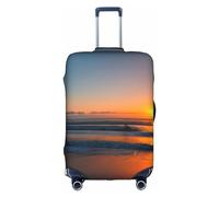 Sdfhu Bella Alba Oceano Stampa Unica Viaggio Bagagli Copertura Lavabile Anti Graffio Valigia Protector per Vacanza, bianco, Small