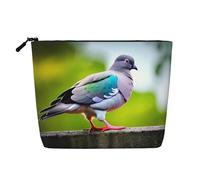 SDFHU Cartoon Pigeon 3 Stampa Toiletry Pouch per le Donne Monostrato Makeup Bag Viaggio Essenziali Cosmetici Con Cerniera, nero, Taglia unica