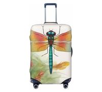 SDFHU Colorful Dragonfly 1 Stampa Valigie Coperture Personalizzate Protezione Bagagli Elastico Lavabile Travel Gear Cover, nero, X-Large