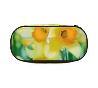 SDFHU Daffodil fiore stampa matita caso cancelleria strumento forniture ufficio accessorio unisex adatto ogni occasione, Nero, One Size, Carino