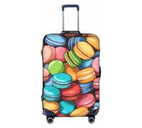 Sdfhu Macaron Biscuit aromatizzato stampa unica viaggio bagagli copertura lavabile antigraffio valigia Protector per le vacanze, bianco, Small