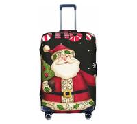 Sdfhu Merry Christmas Print Unique Travel Luggage Cover Lavabile Anti Graffio Valigia Protector per Vacanza, bianco, Large