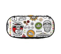 SDFHU Messicano simboli salsa stampa matita caso cancelleria strumento forniture ufficio unisex accessorio adatto ogni occasione, Nero, One Size, Carino