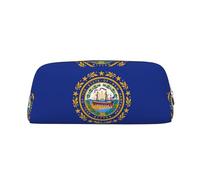 SDFHU New Hampshire State Flag Print Adult Pencil Bag Versatile Astuccio Cerniera Multifunzionale Cerniera Astuccio