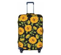 Sdfhu Sunflower Pattern Print Unique Travel Luggage Cover Lavabile Anti Graffio Valigia Protector per Vacanza, bianco, X-Large