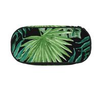 SDFHU trasparente palma foglia modello stampa matita caso cancelleria strumento forniture ufficio accessorio unisex adatto ogni occasione, nero, taglia unica, carino, Nero , Taglia unica, Carino