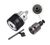 SDFIXINGS Kit di conversione adattatore convertitore mandrino per trapano con chiave/senza chiave a cambio rapido - 1/4" esagonale, SDS Plus, adattatore quadrato da 1/2" per trapano elettrico, avvit