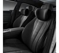 SDFSDEPIE 1 Pezzi Poggiatesta Auto per Fiat Panda 2e 3 Serie, Sedili Poggia Testa Memory Foam Cuscino Cervicale Supporto Collo, Accessori Auto,Black