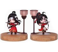 Sdfsed 7,5 cm Mo Dao Zu Shi Wei Wuxian e LAN Wangji Figura PVC Materiali di protezione ambientale Adatto per casa ufficio scrivania ornamenti decorativi giocattolo