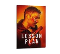 SDFUIJXCV Poster decorativo da parete su tela, motivo con lezioni di film, poster decorativo con stampa moderna, per camera da letto, 30 x 45 cm