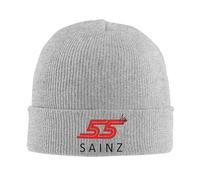 SDFXCDR Caldo in Inverno Carlos Sainz Jr F1 Signature Graphic - Scuro Caldo Berretto Lavorato A Maglia Invernale Cappello A Cuffia Skullies Berretti Hip Hop Caps per Unisex