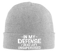 SDFXCDR Caldo in Inverno in Mia Difesa Sono Stato Lasciato per Unsupervised Beanie Men Slouchy Knit cap Cappelli Caldi Ragazzi Donne Inverno Beanie Hat