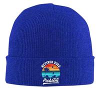 SDFXCDR Caldo in Inverno Pensionato 2022 Non è più Il Mio Problema Berretto da Pensione Berretto da Uomo Cappello a Maglia Cappello da Donna Cappello a Maglia Slouchy