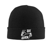SDFXCDR Cappello Caldo Invernale, Sei Sette 6 7 Mani scheletriche con Cappello a Maglia Cuffie Carine Cappelli Unisex Adulti KPOP Cappelli con Cappello Elastico e Termico Stampato