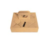 SDG PZ 100 Cestino Avana in Cartone Porta Bicchieri 4 Fori Coffee Cup Holder per