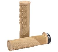 SDG Thrice OC Lock-On MTB-Griffe - ergonomischer, hellbrauner Gummi, Vibrationsd