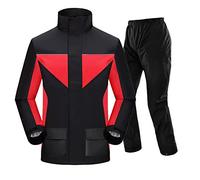SDGBCXD Abito da Pioggia, Giacche Antivento con Cappuccio Unisex, Leggere, Traspiranti, Impermeabili, Portatili, for Il Ciclismo(B,3XL)