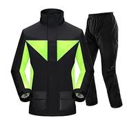 SDGBCXD Abito da Pioggia, Giacche Antivento con Cappuccio Unisex, Leggere, Traspiranti, Impermeabili, Portatili, for Il Ciclismo(A,XXL)