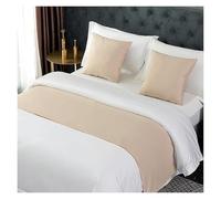 SDGBCXD Biancheria da Letto e Sciarpe, Copriletto Matrimoniale, King Size, Singolo, copriletto Solido for la Protezione dei Piedi del Letto e della Sciarpa Finale(Khaki,50 * 210cm for 150cm Bed)