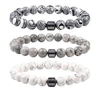 SDGBCXD Braccialetti ansiolitici, Riduce la voglia di alcol, allevia l'ansia e lo stress da astinenza, supporto naturale for smettere di bere(3D)