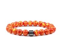 SDGBCXD Braccialetti ansiolitici, Riduce la voglia di alcol, allevia l'ansia e lo stress da astinenza, supporto naturale for smettere di bere(Orange yellow)
