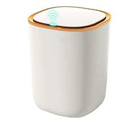 SDGBCXD Cestino dei rifiuti, Cestino plastica stretto piccolo 12L sensore bagno camera cucina(/White)