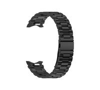 SDGBCXD Cinturino per Orologio in Metallo, Adatto for Orologio con Cinturino in Acciaio Inossidabile Fibbia Piatta a Tre Perline e sgancio rapido a 6 Pulsanti. for(Black,20mm)