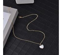 SDGBCXD, Collana girocollo con perle a forma di cuore, elegante e dolce, for donne e studenti, regalo for feste.,Collane(Gold Color)