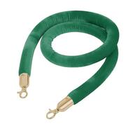 SDGBCXD Corda per Transenne, Barriere in Corda di Velluto con montanti, Corde barriera for Il Controllo della Folla Bottoni a Pressione Lucidi(Green B,3.4m/11ft)