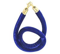 SDGBCXD Corda per Transenne, con Ganci in Metallo, barriera in Corda di Velluto, for montanti in for spettacoli automobilistici, Eventi su tappeti, for in Coda(Blue Gold Hook,3.3ft/100cm)