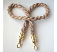 SDGBCXD Corda per Transenne, Corda Intrecciata in Canapa, divisore for Coda for montanti con Bottoni a Pressione Lucidi(Gold Hook,0.6m/2ft)