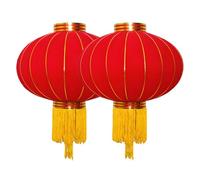 SDGBCXD Lanterne per Il Capodanno lunare, Grande Lanterna Cinese con Nappe, Decorazioni Tradizionali sospese, fortunata for Il Capodanno, Festa di Primavera(100#2pcs)