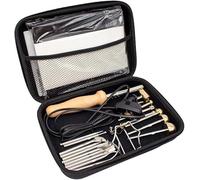 SDGBCXD Macchina da Stiro, Kit di Strumenti Fai da Te for Realizzare Fiori in Tessuto, Macchina for Stirare Artificiali, elettrica for Creare in con 17 testine